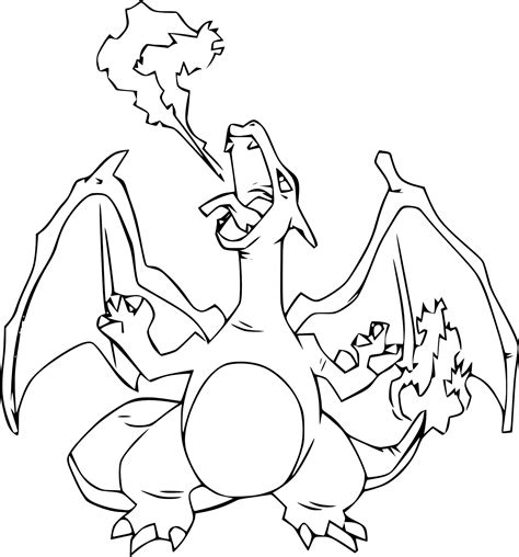 pokemon coloring page|Charizard coloring page 